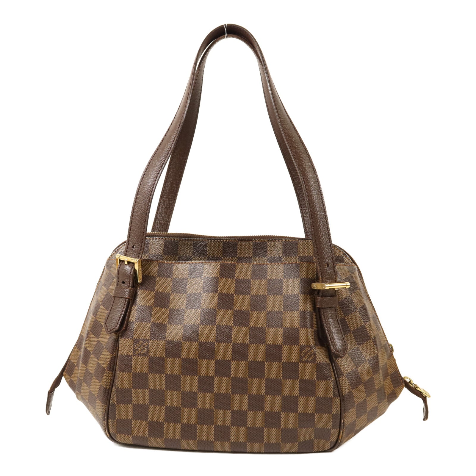 LOUIS VUITTON 【激減優惠】Damier Belem MM金扣肩背袋