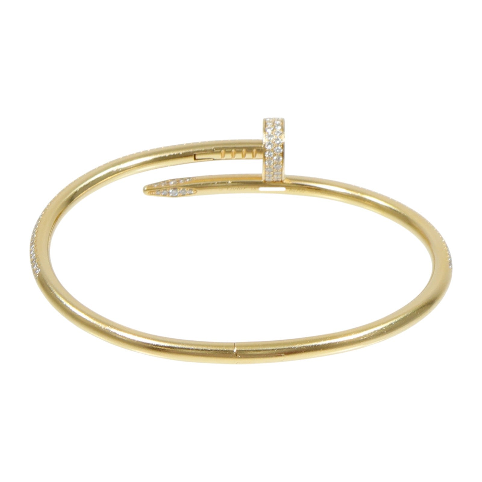 CARTIER 18K黃金Just Ankle Diamond Bracelet鑽石手鐲