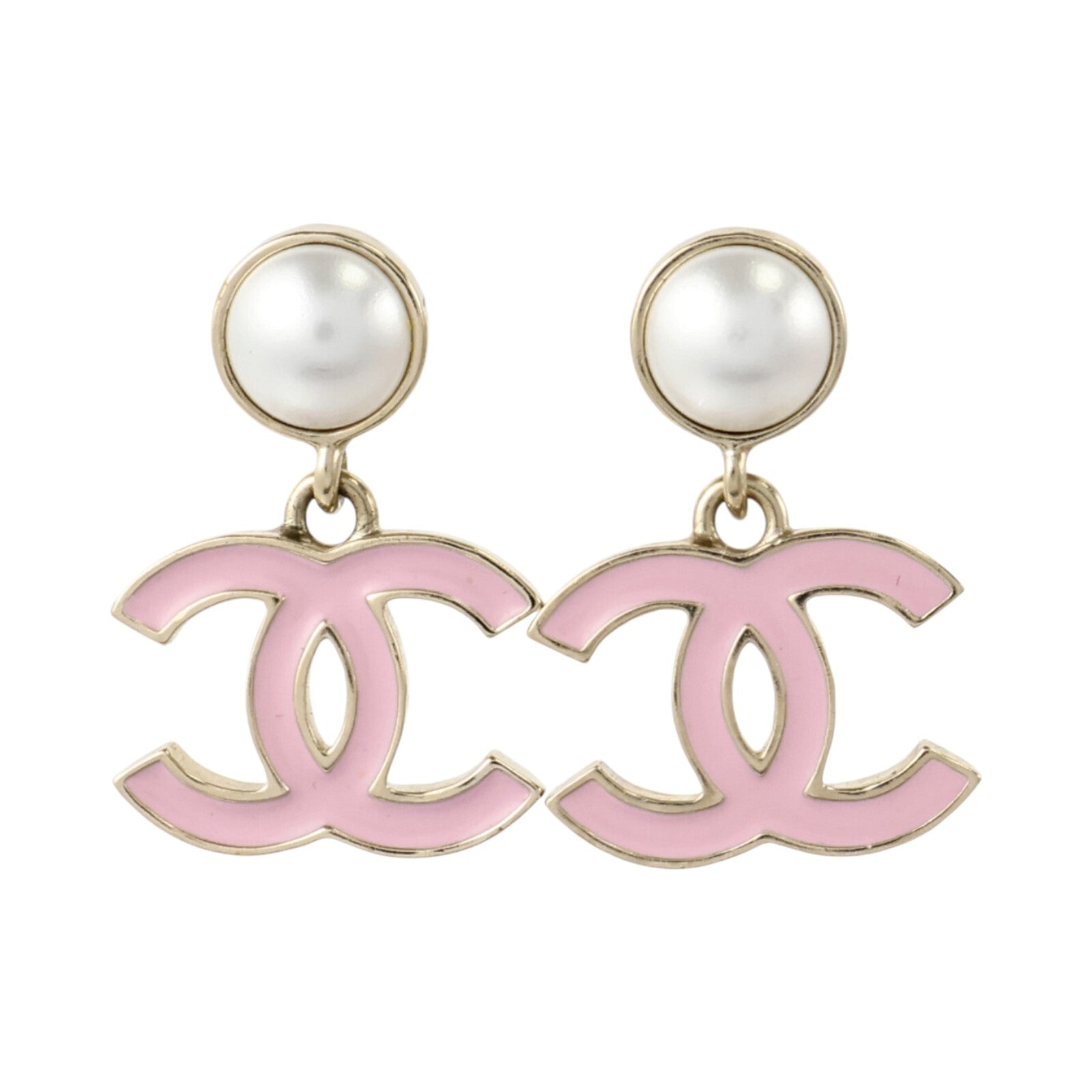 CHANEL 金屬/琺瑯/PVC Earrings耳環