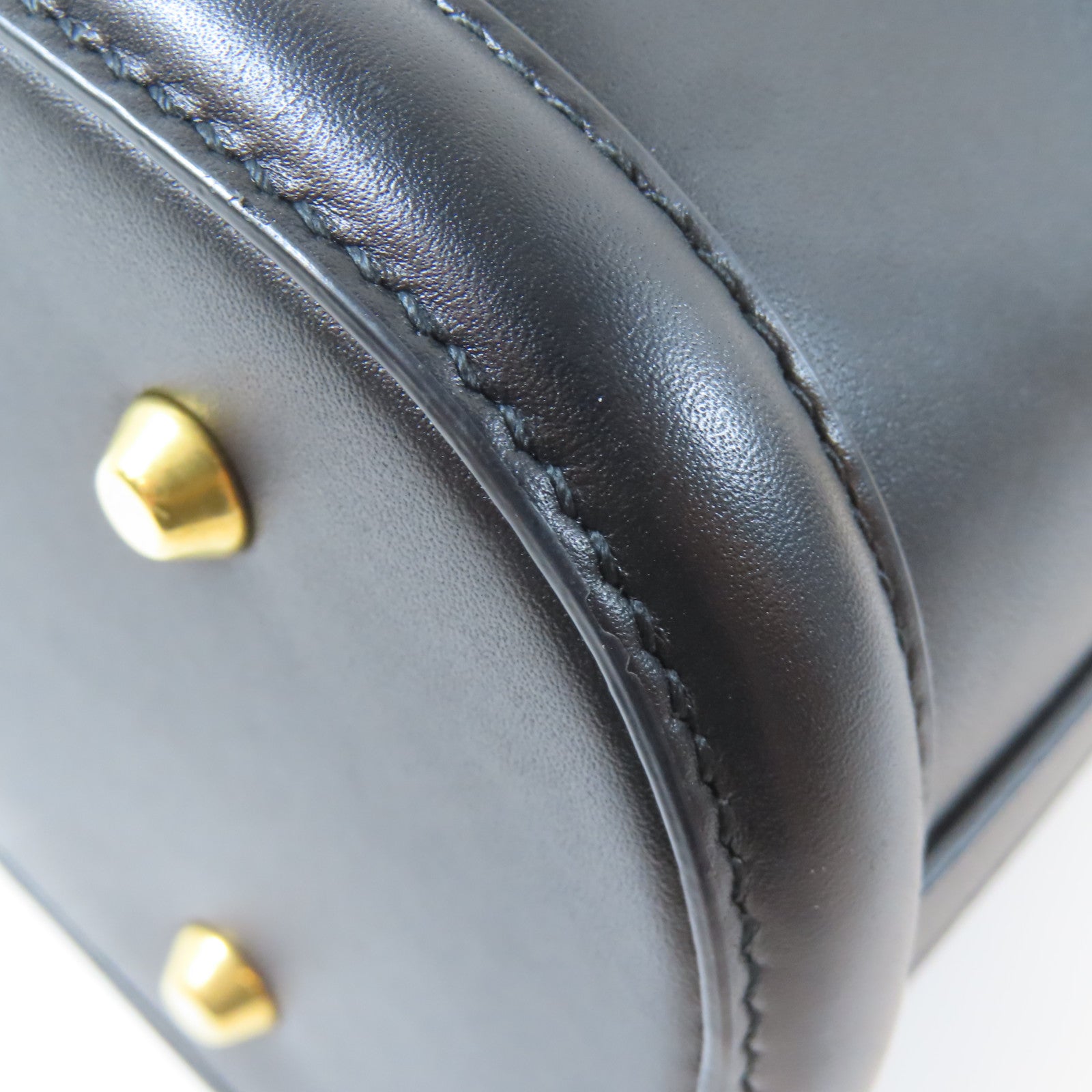 Dior 牛皮皮革C'est Dior金扣手挽肩背兩用袋黑色