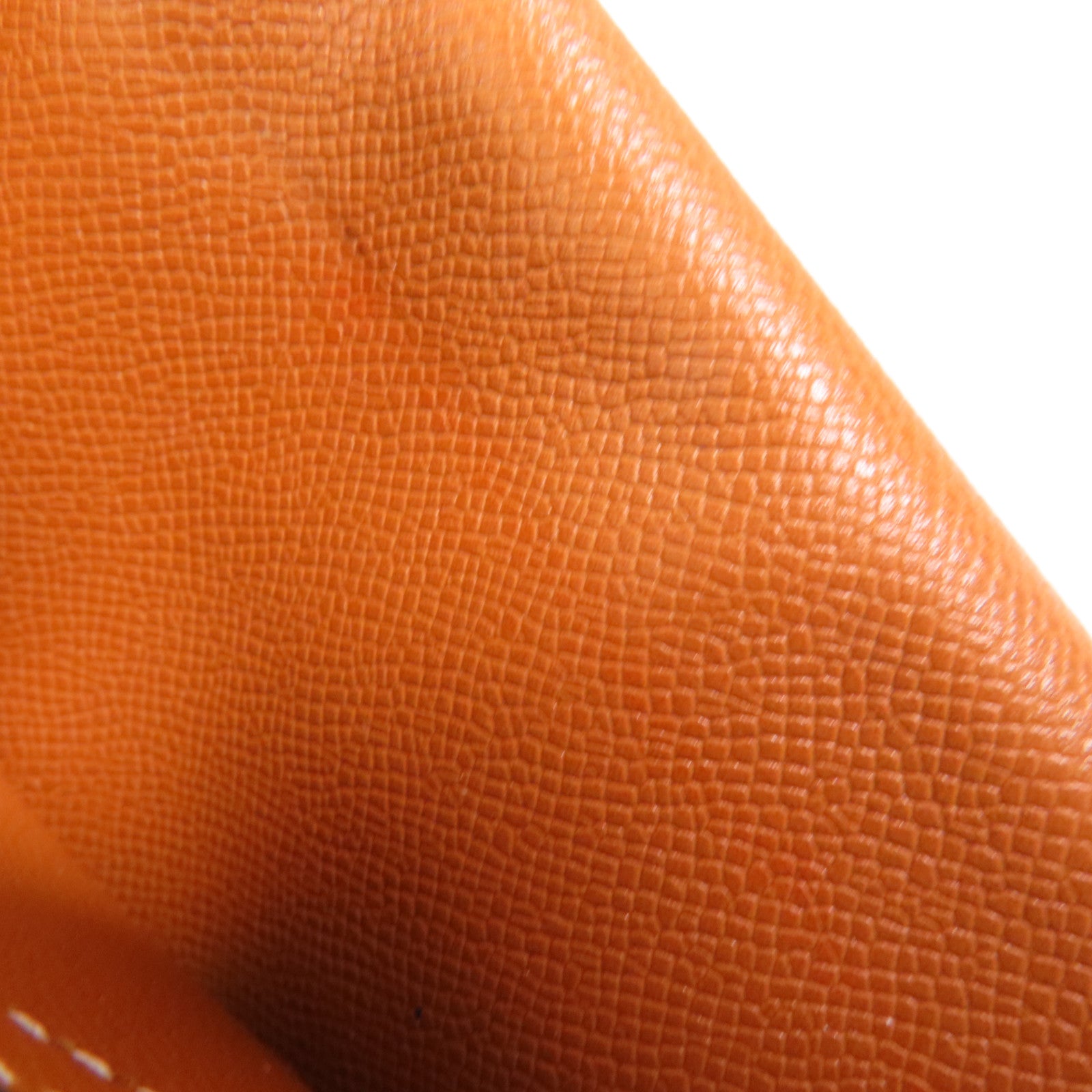 HERMES Madame皮革Bearn Long Wallet銀扣長錢包Gold