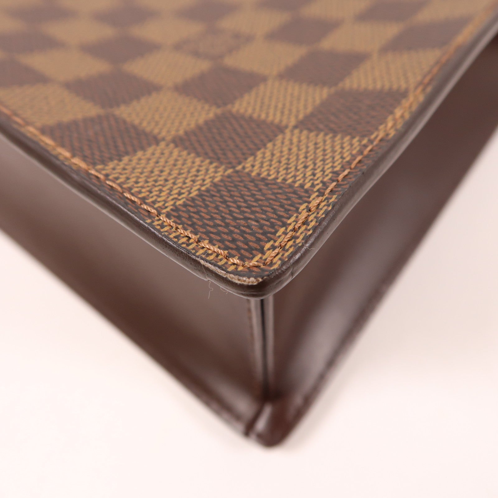 LOUIS VUITTON Damier Ebene Venice金扣手挽袋