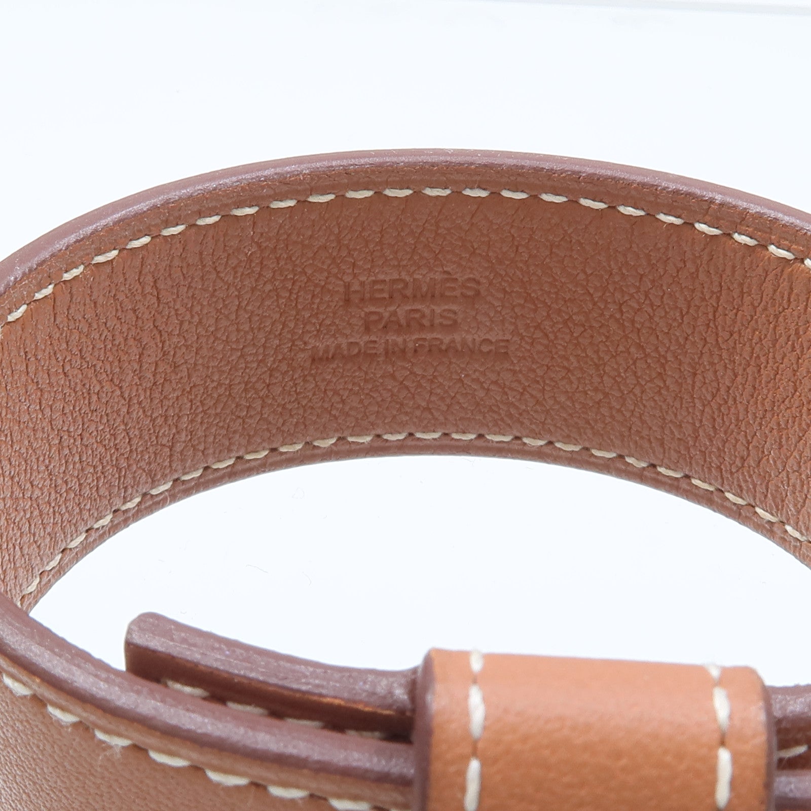 HERMES Swift皮革Kelly Twist Bracelet手鏈Gold