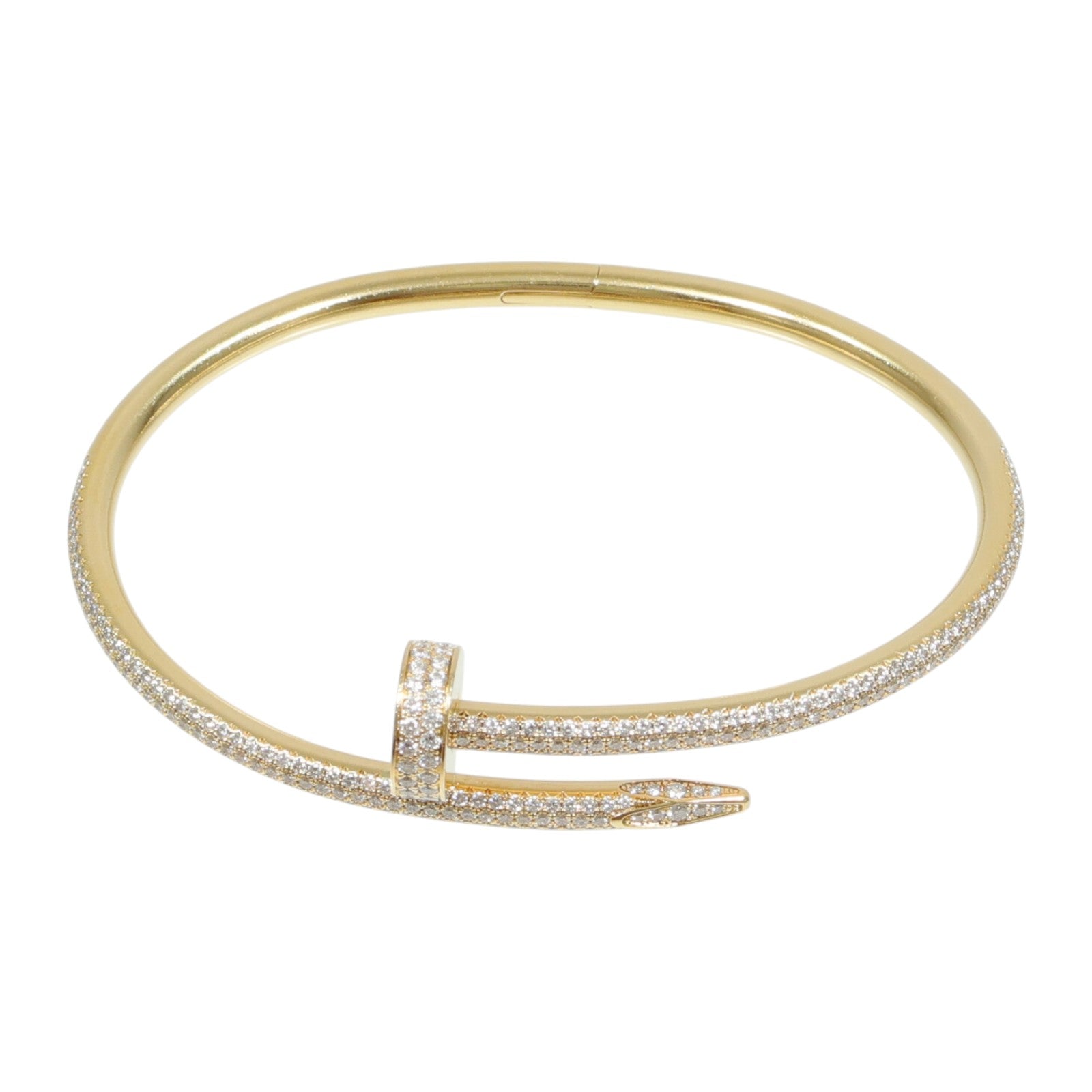 CARTIER 18K黃金Just Ankle Diamond Bracelet鑽石手鐲