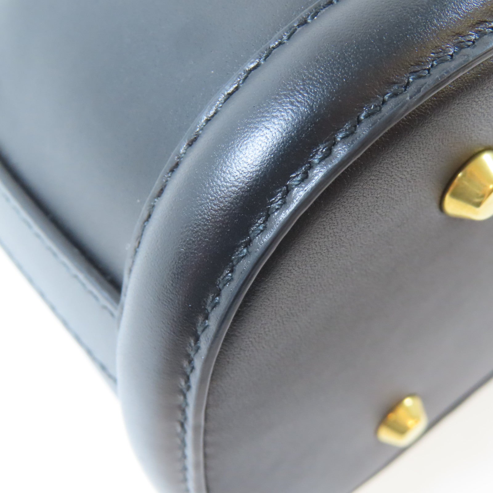 Dior 牛皮皮革C'est Dior金扣手挽肩背兩用袋黑色