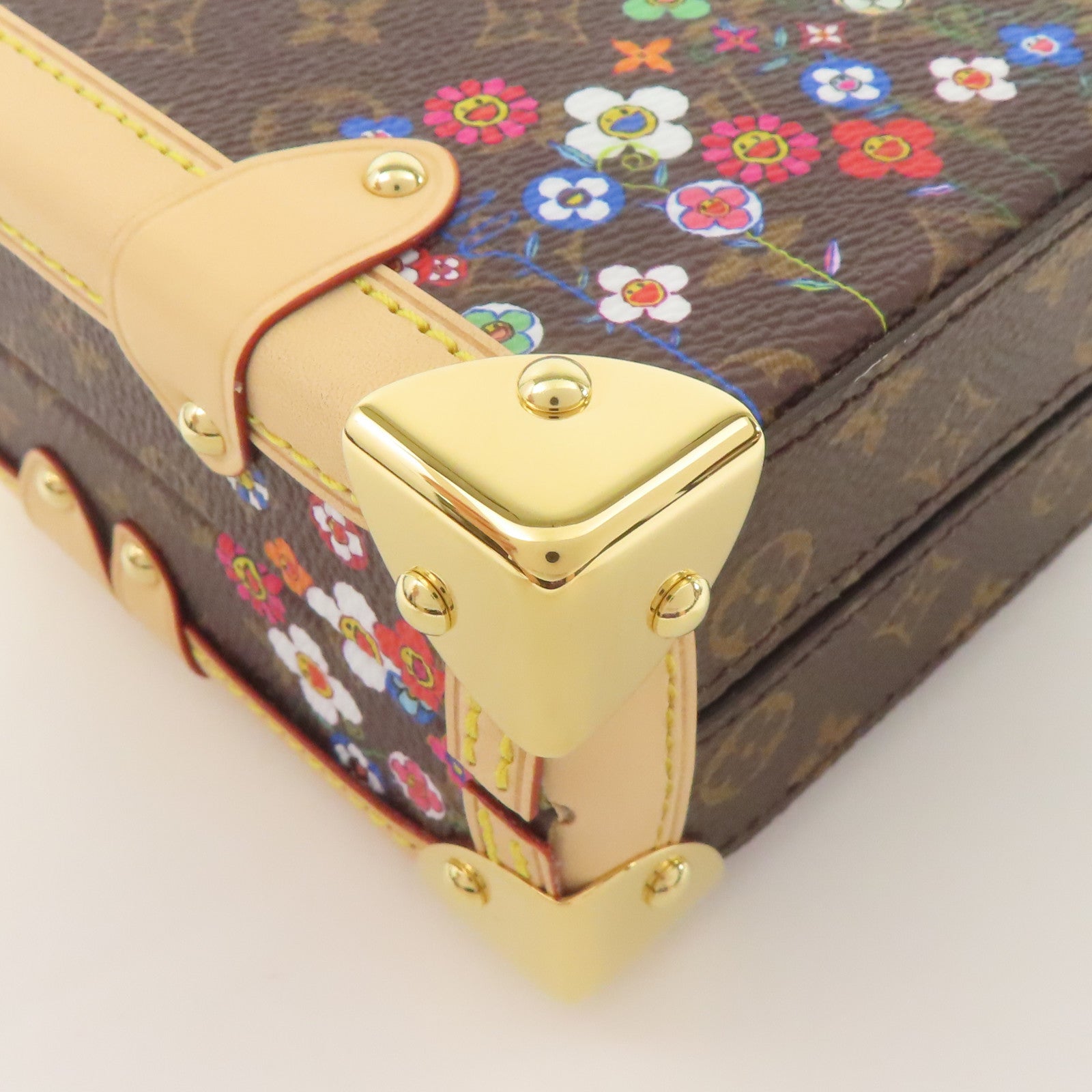 LOUIS VUITTON Monogram LV×TM Petite Malle金扣肩背袋