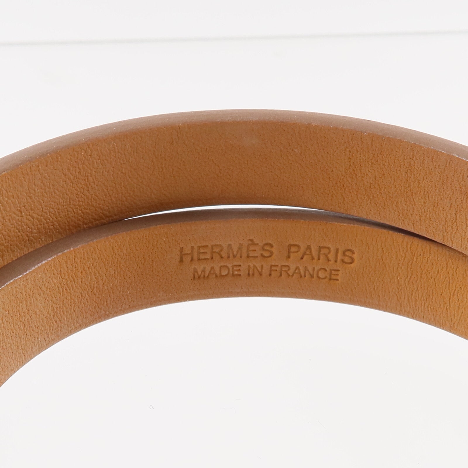 HERMES 【激減優惠】Swift皮革Mini Kelly Double Tour Bracelet手帶Nata
