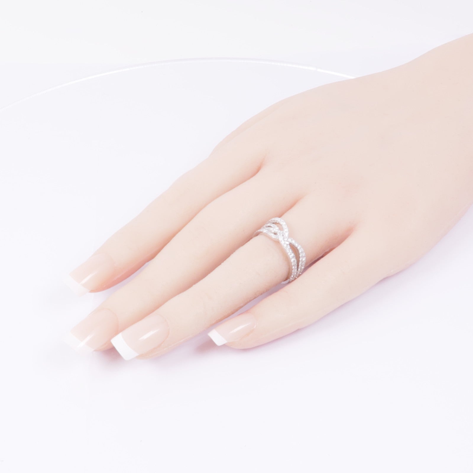 JEWELRY 【激減優惠】18K白金Diamond Ring鑽石戒指US#5.75