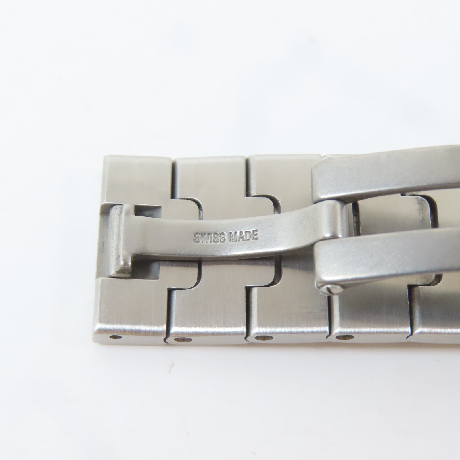 CARTIER Santos Galbee 1564不鏽鋼手錶石英機芯米色#16cm