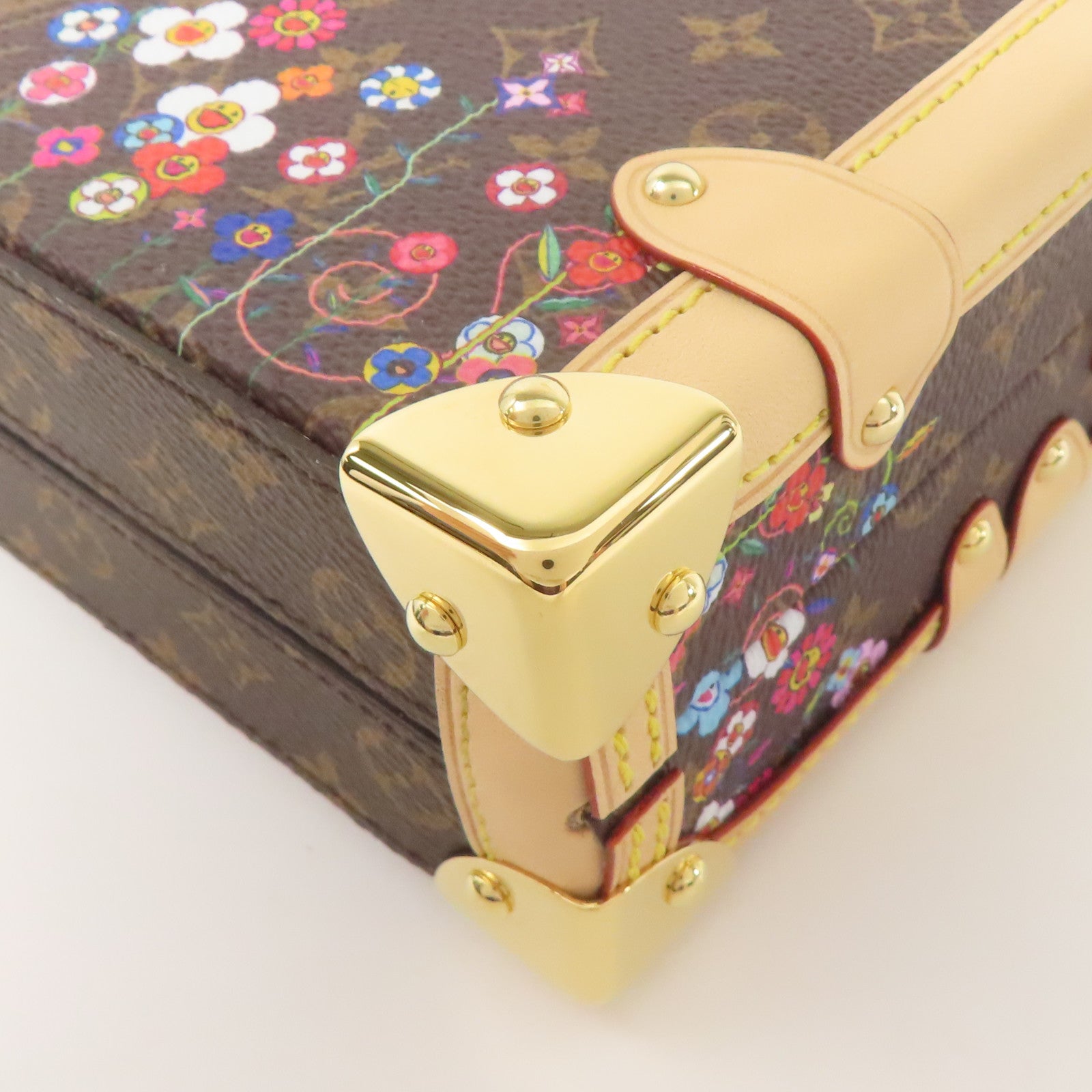 LOUIS VUITTON Monogram LV×TM Petite Malle金扣肩背袋