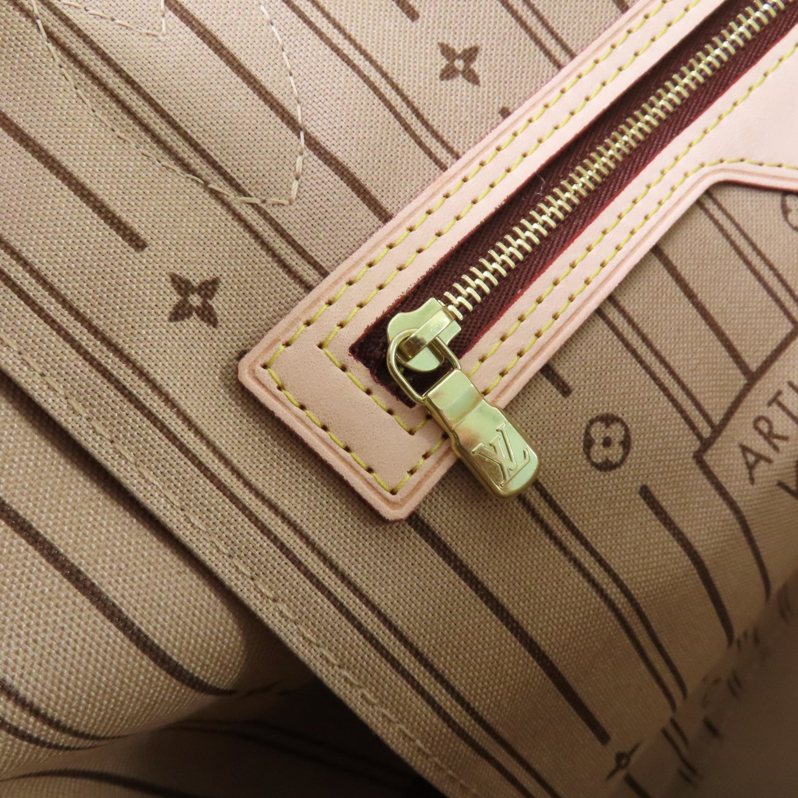 LOUIS VUITTON Monogram Neverfull MM Tote Bag金扣肩背袋啡色