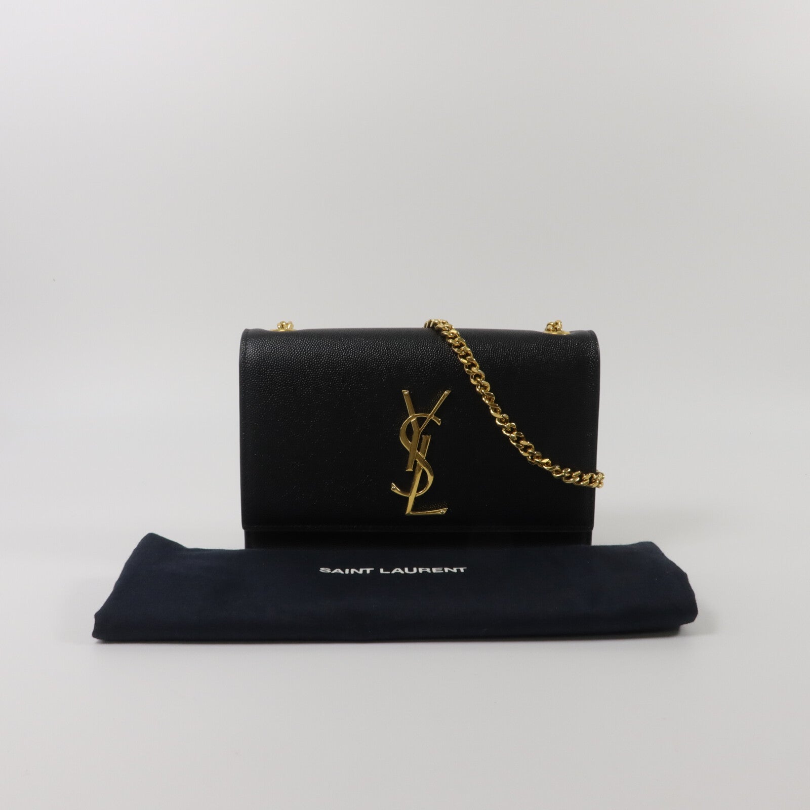 SAINT LAURENT 牛皮皮革Kate Small鏈帶肩背袋