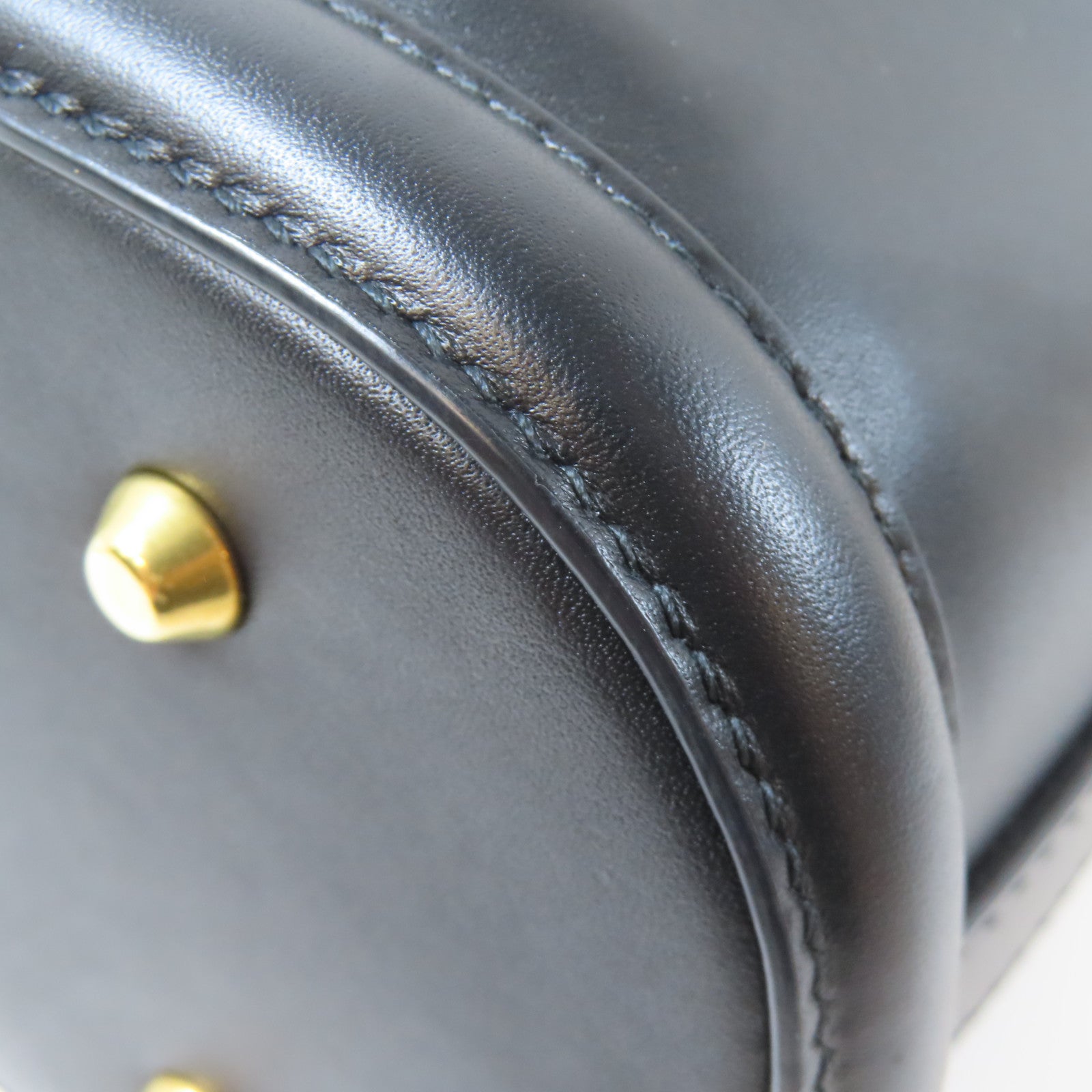 Dior 牛皮皮革C'est Dior金扣手挽肩背兩用袋黑色