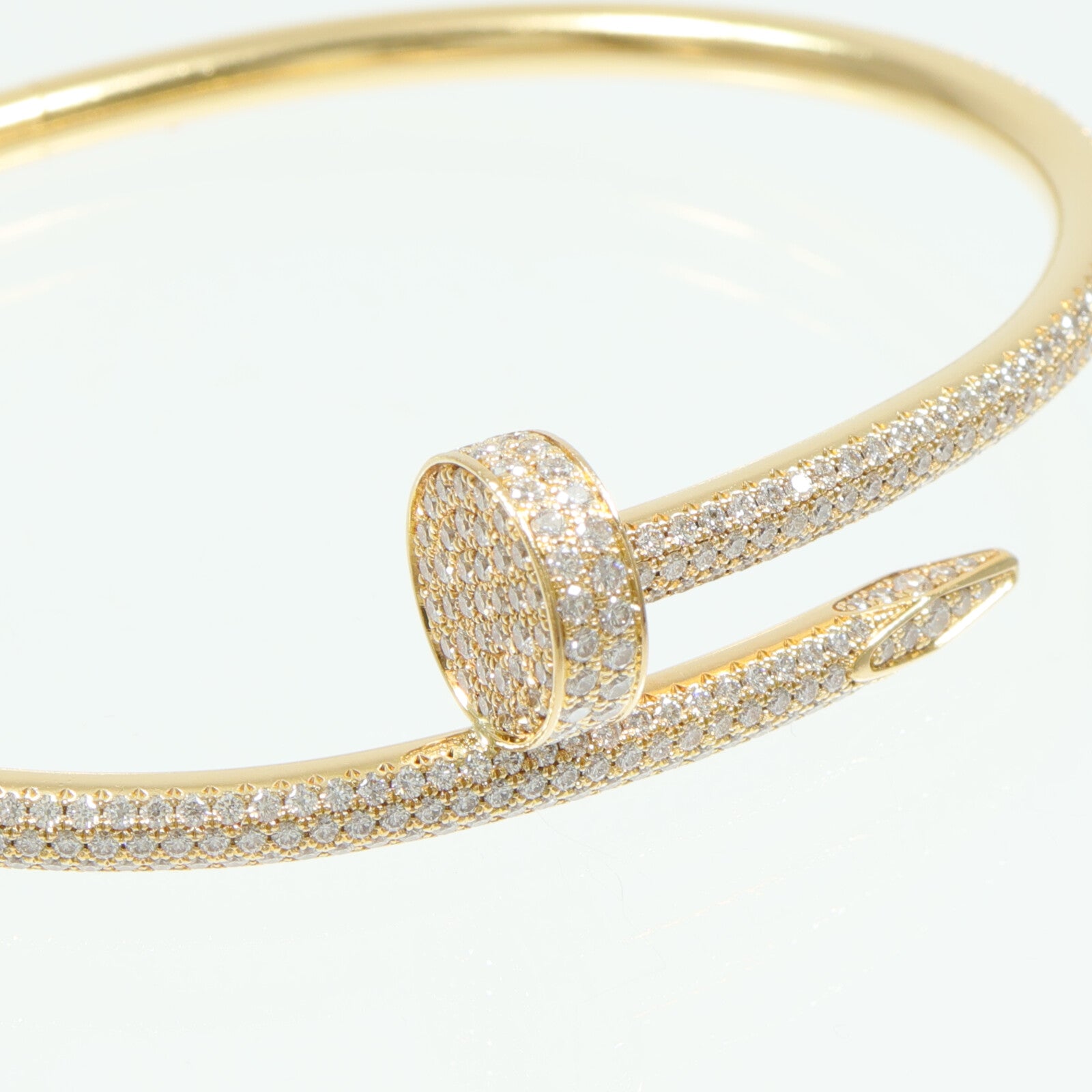 CARTIER 18K黃金Just Ankle Diamond Bracelet鑽石手鐲