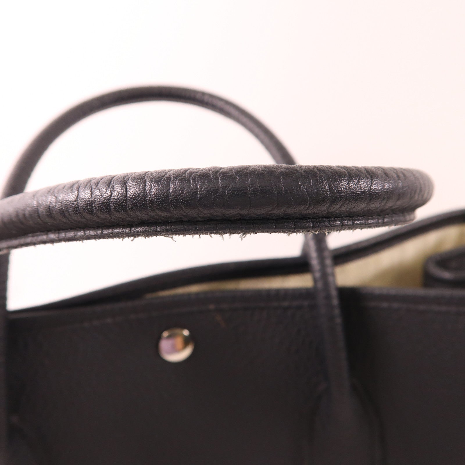HERMES Country皮革Garden Party 36銀扣肩背袋Noir