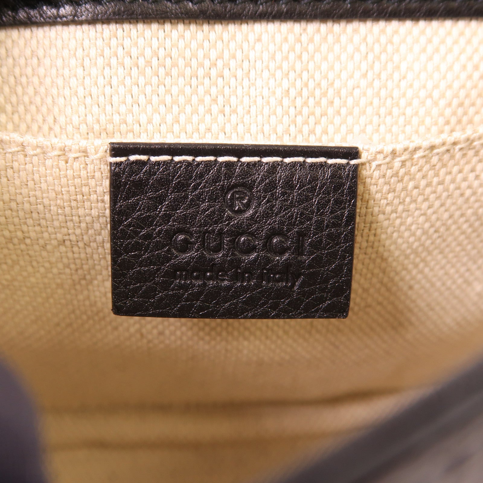 GUCCI 牛皮皮革Soho金扣鏈帶肩背袋