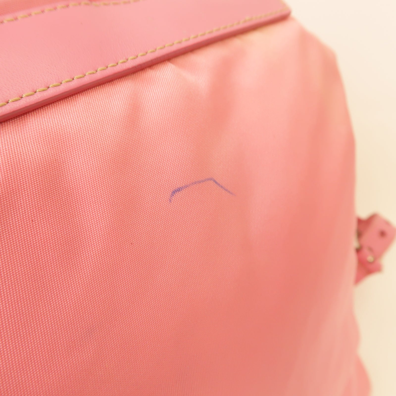 PRADA 尼龍Backpack銀扣背包粉紅色