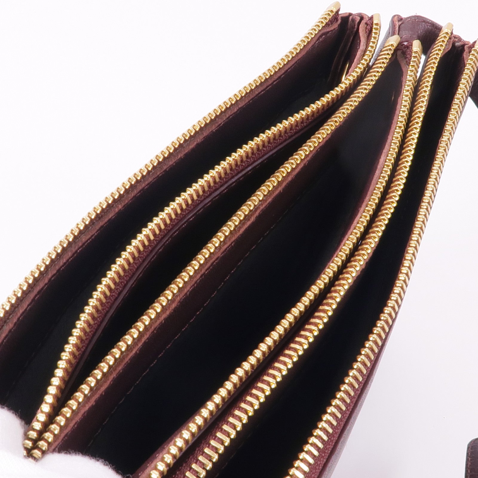 CELINE 皮革Trio金扣肩背袋