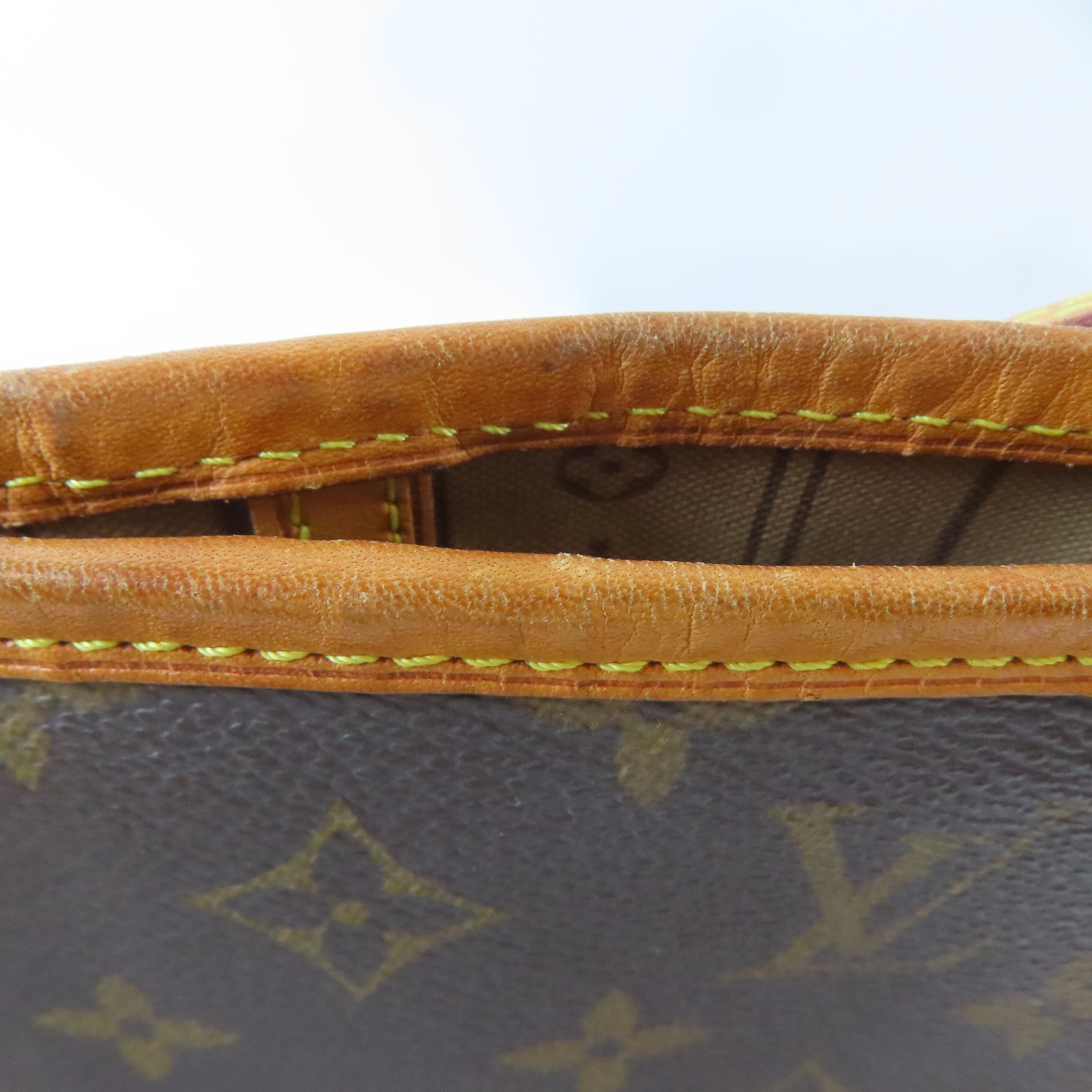 LOUIS VUITTON Monogram Neverfull MM金扣肩背袋/手挽袋啡色