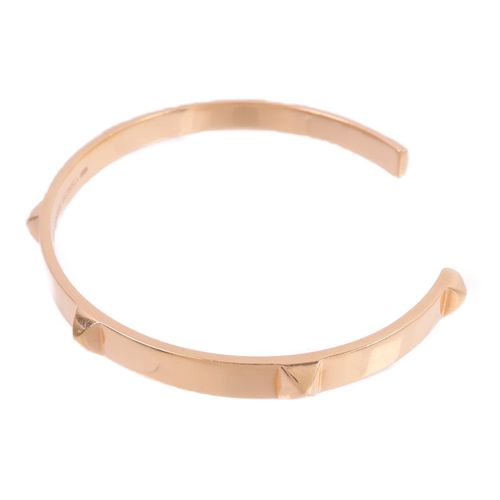 HERMES 18K玫瑰金Mini Clous Bracelet手鐲