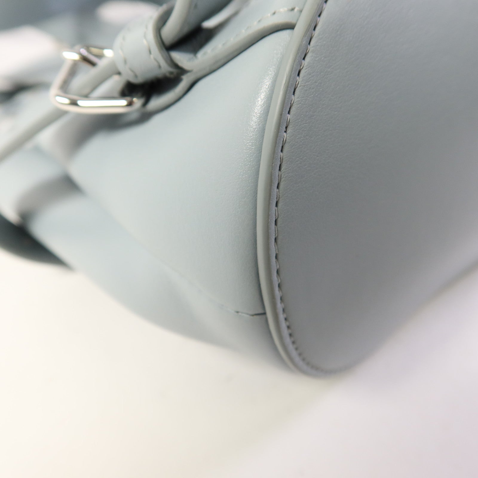 CELINE 牛皮皮革Bonnie銀扣背包