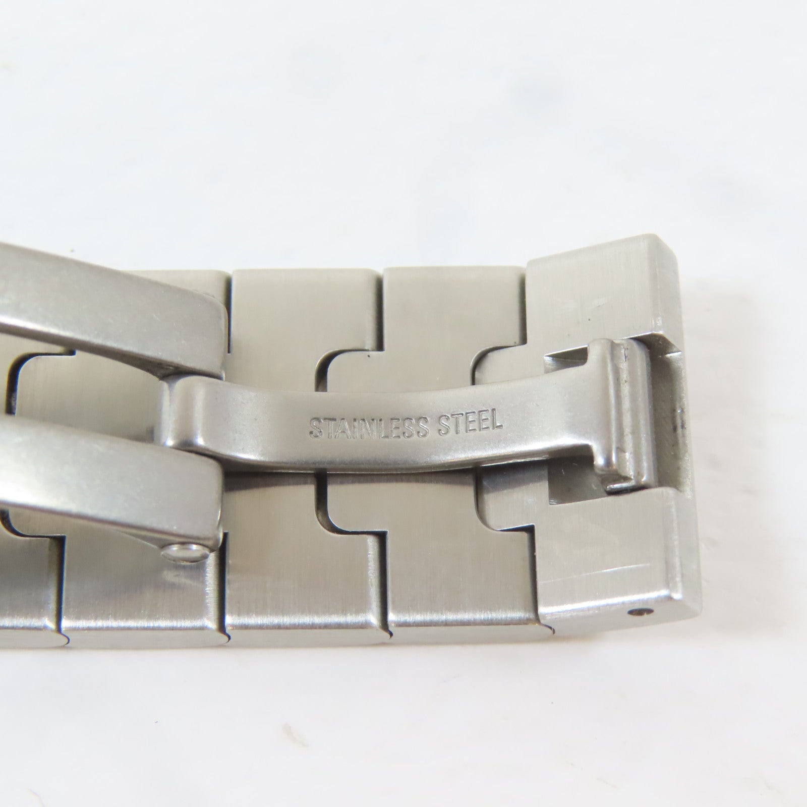 CARTIER Santos Galbee 1564不鏽鋼手錶石英機芯米色#16cm