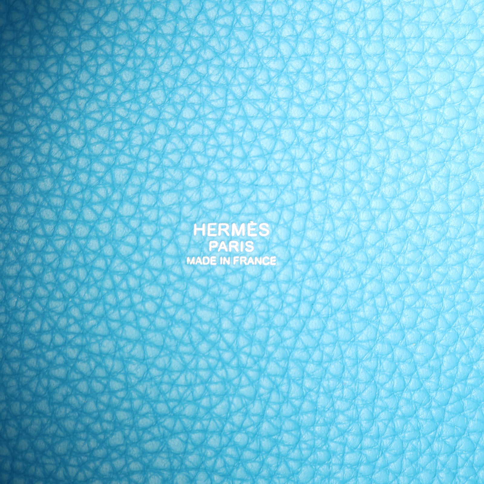 HERMES Clemence皮革Picotin PM銀扣手挽袋Bleu Zanzibar