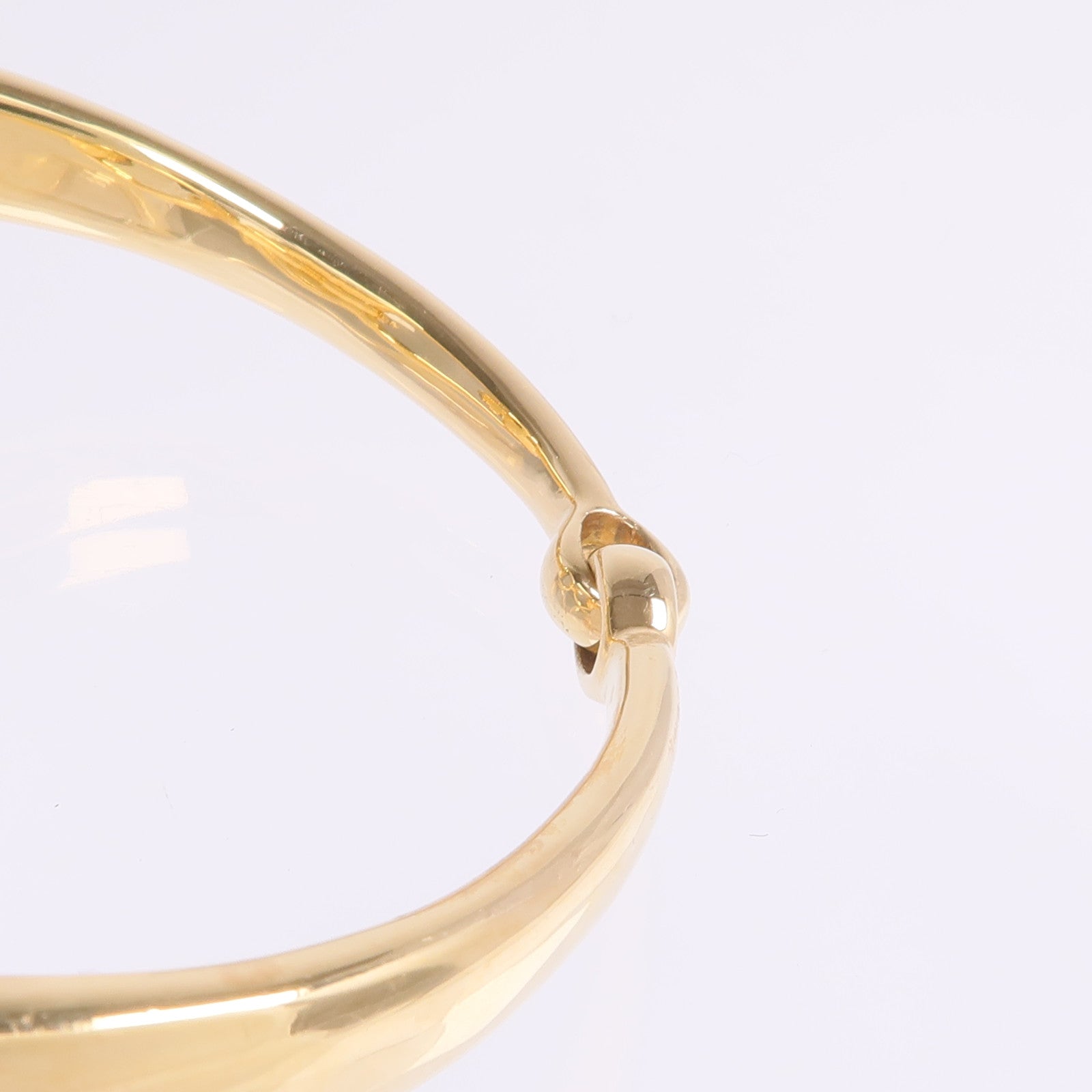 GUCCI 18K黃金Diamond Horsebit Bracelet鑽石手鐲
