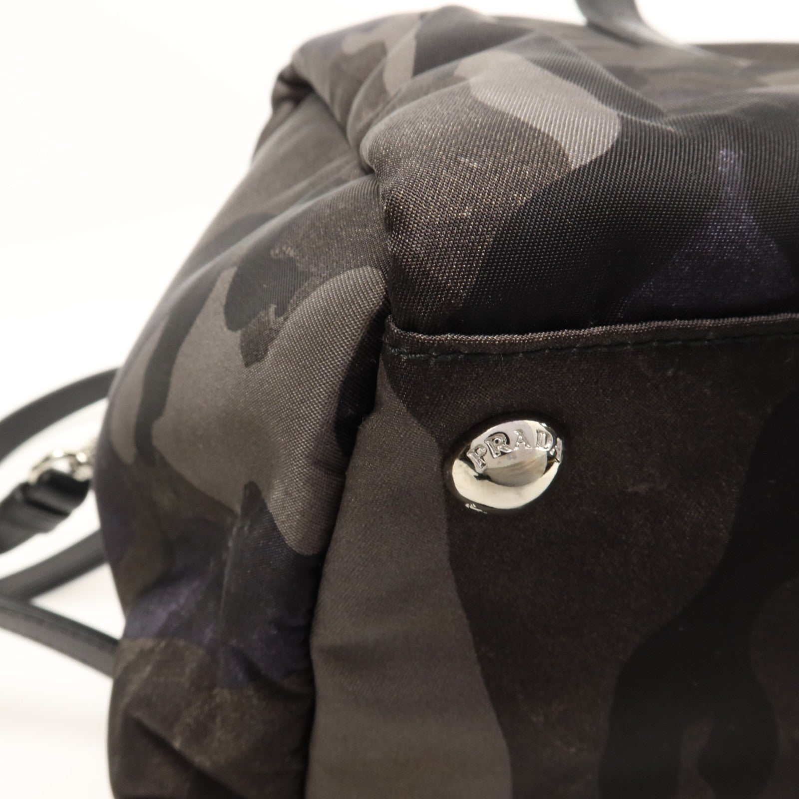PRADA 尼龍2 Way Shoulder銀扣手挽肩背兩用袋