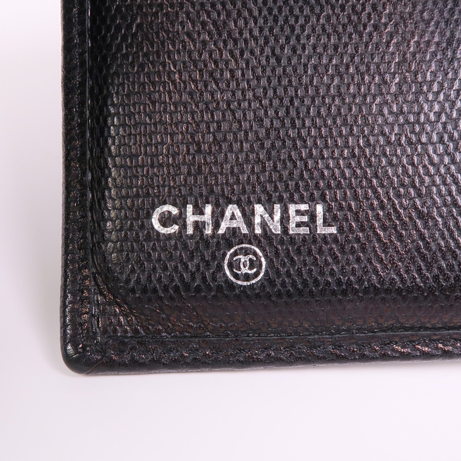 CHANEL 牛皮皮革Wallet銀扣錢包