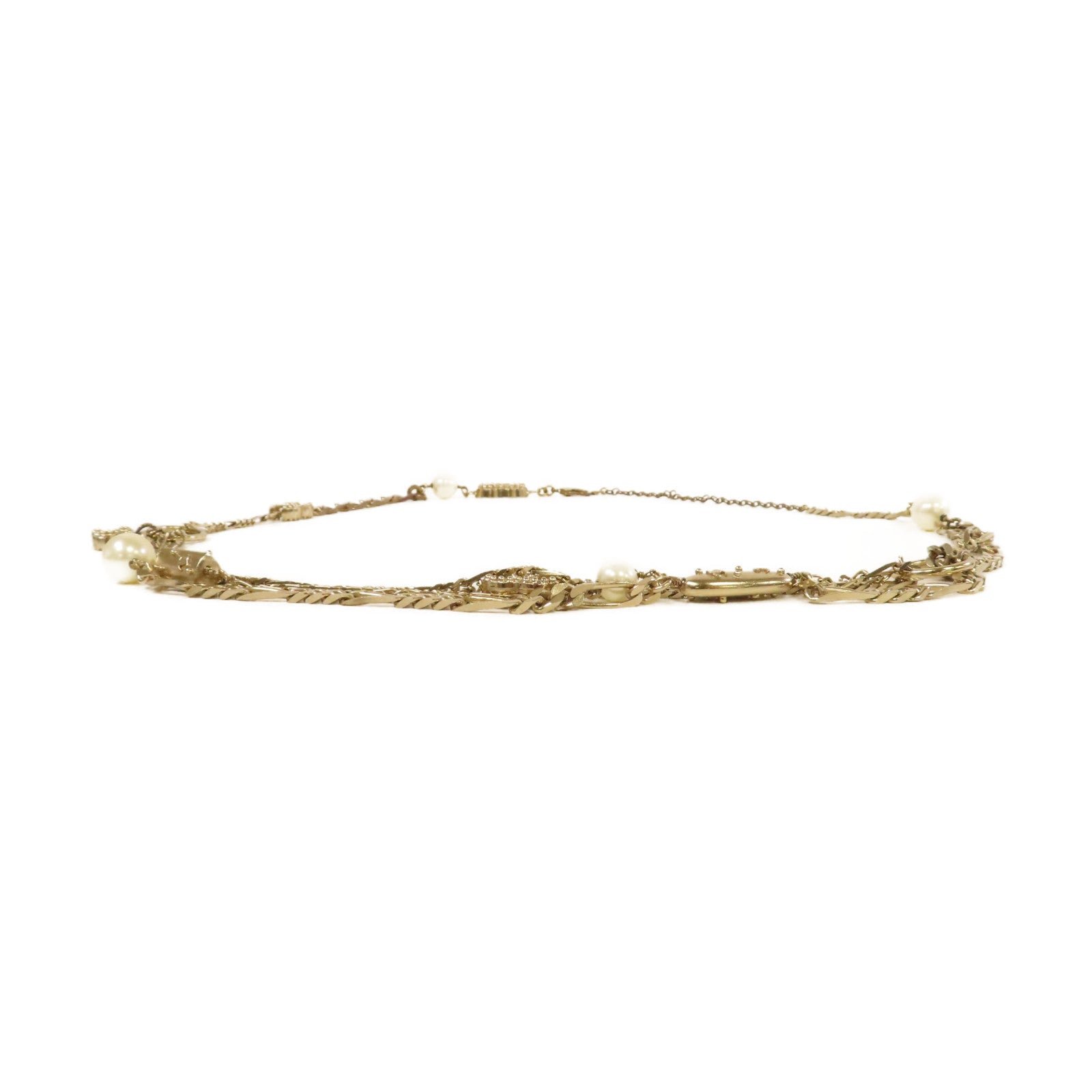 CHANEL 【激減優惠】金屬Chain Belt鏈帶腰帶金色