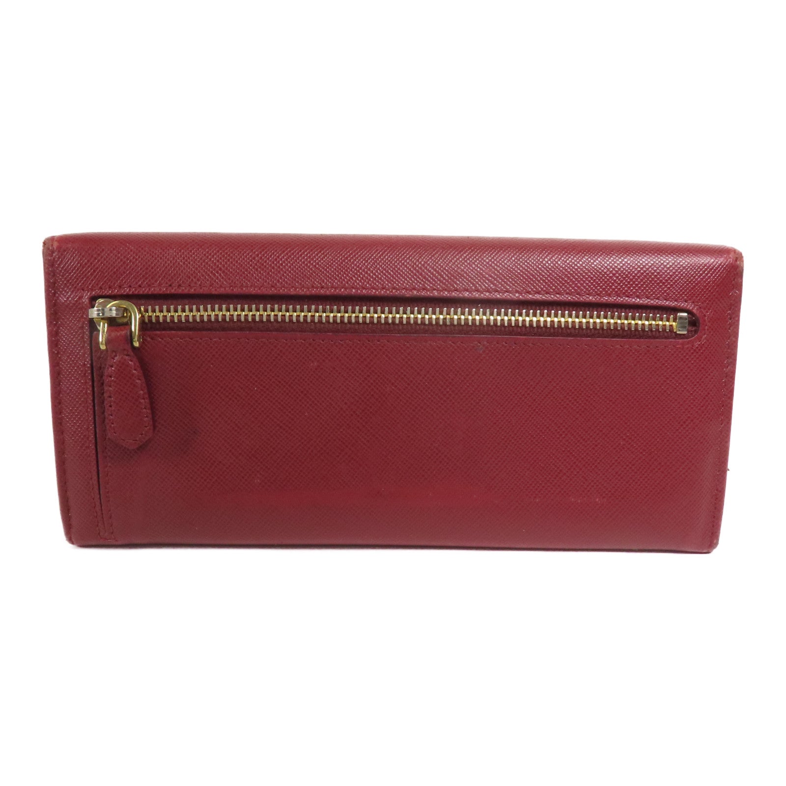 PRADA 牛皮皮革Long Wallet金扣長錢包