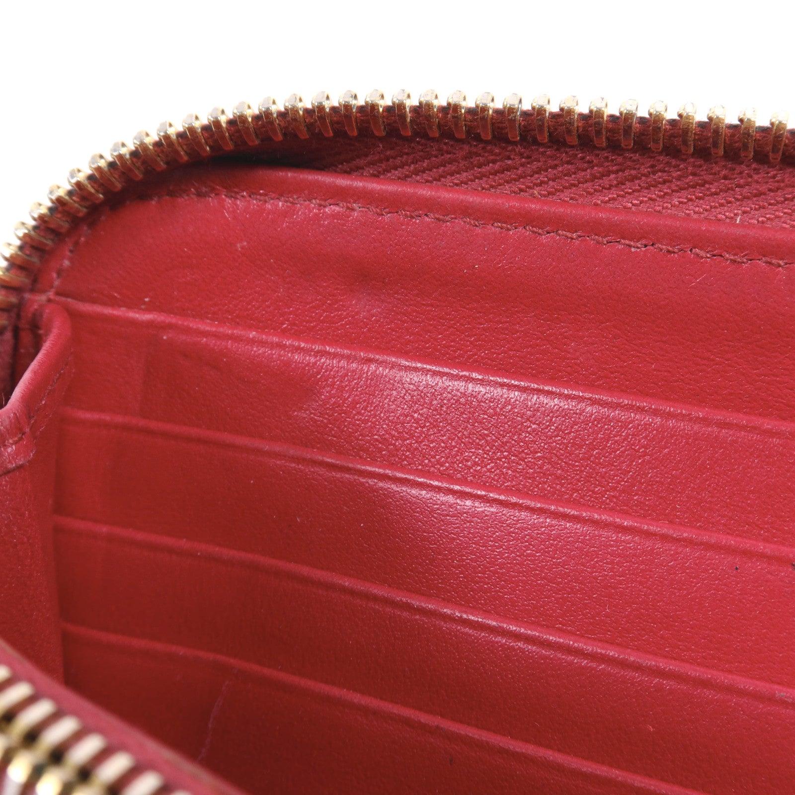 PRADA 牛皮皮革Zipper Long Wallet金扣長錢包