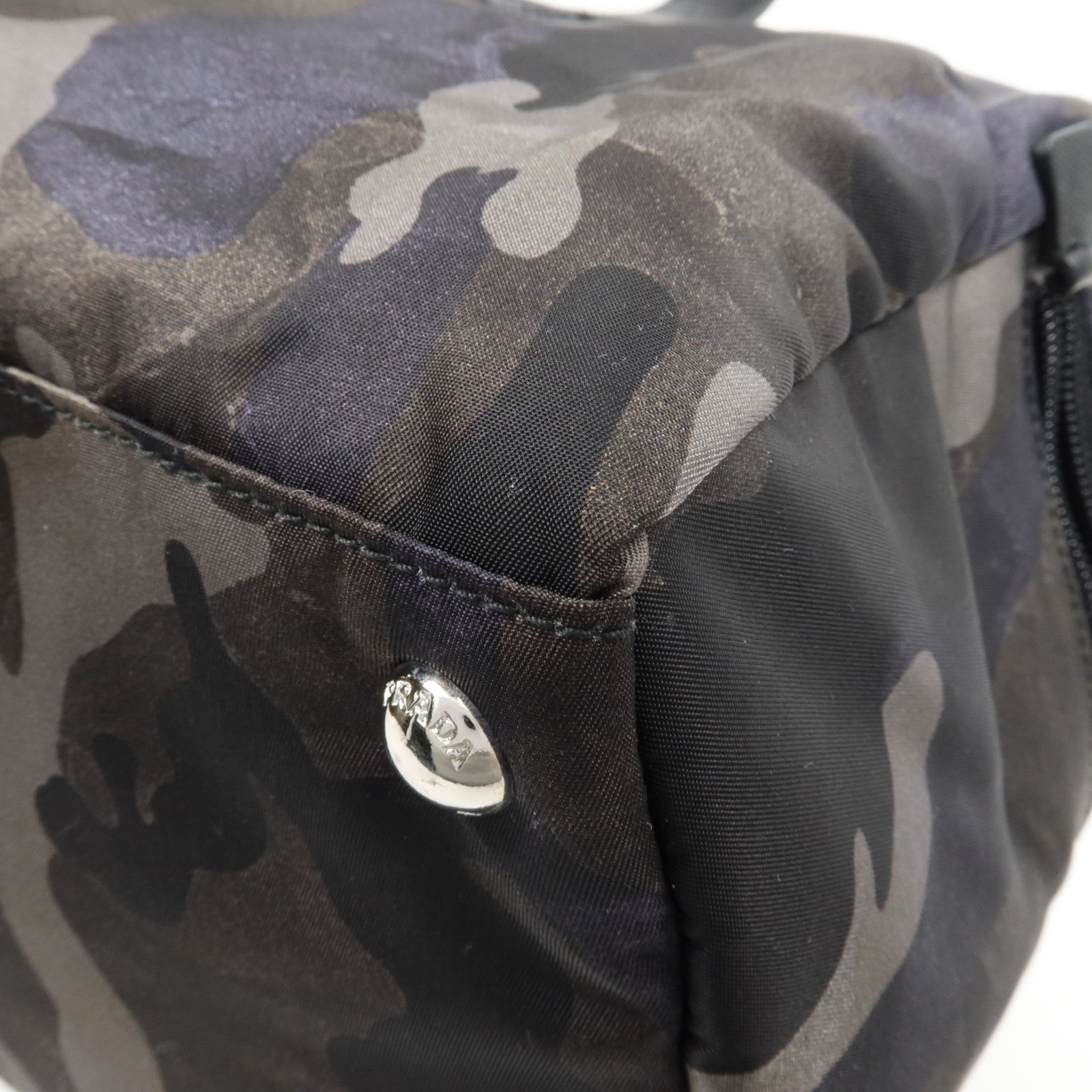 PRADA 尼龍2 Way Shoulder銀扣手挽肩背兩用袋