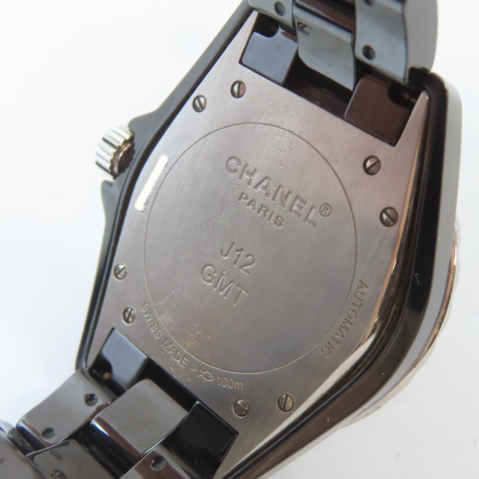 CHANEL J12陶瓷/不鏽鋼手錶自動機芯黑色#15cm