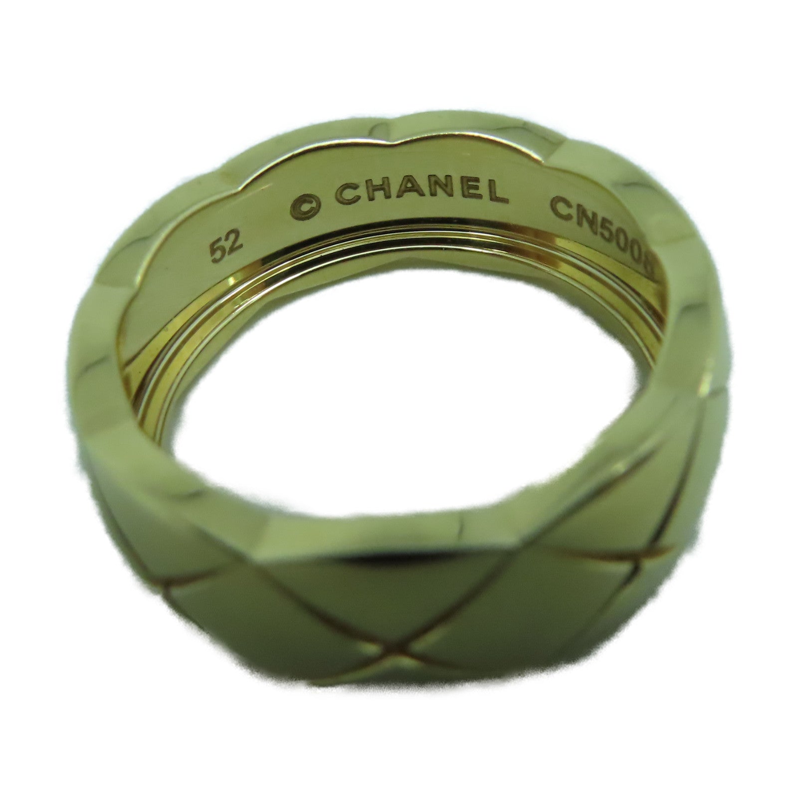 CHANEL 【激減優惠】18K黃金CoCo Crush戒指US#6金色