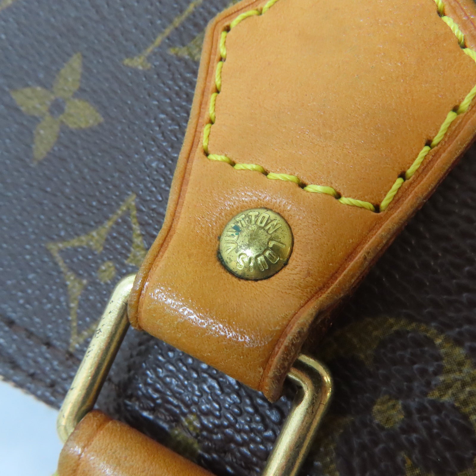 LOUIS VUITTON Monogram Speedy 30金扣手挽袋棕色