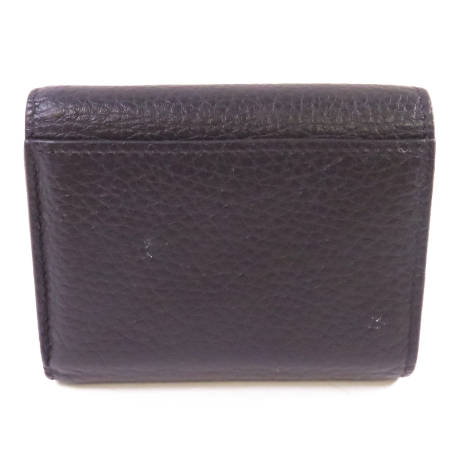 LOUIS VUITTON Taurillon皮革Capucines XS Wallet金扣短錢包黑色/粉紅色