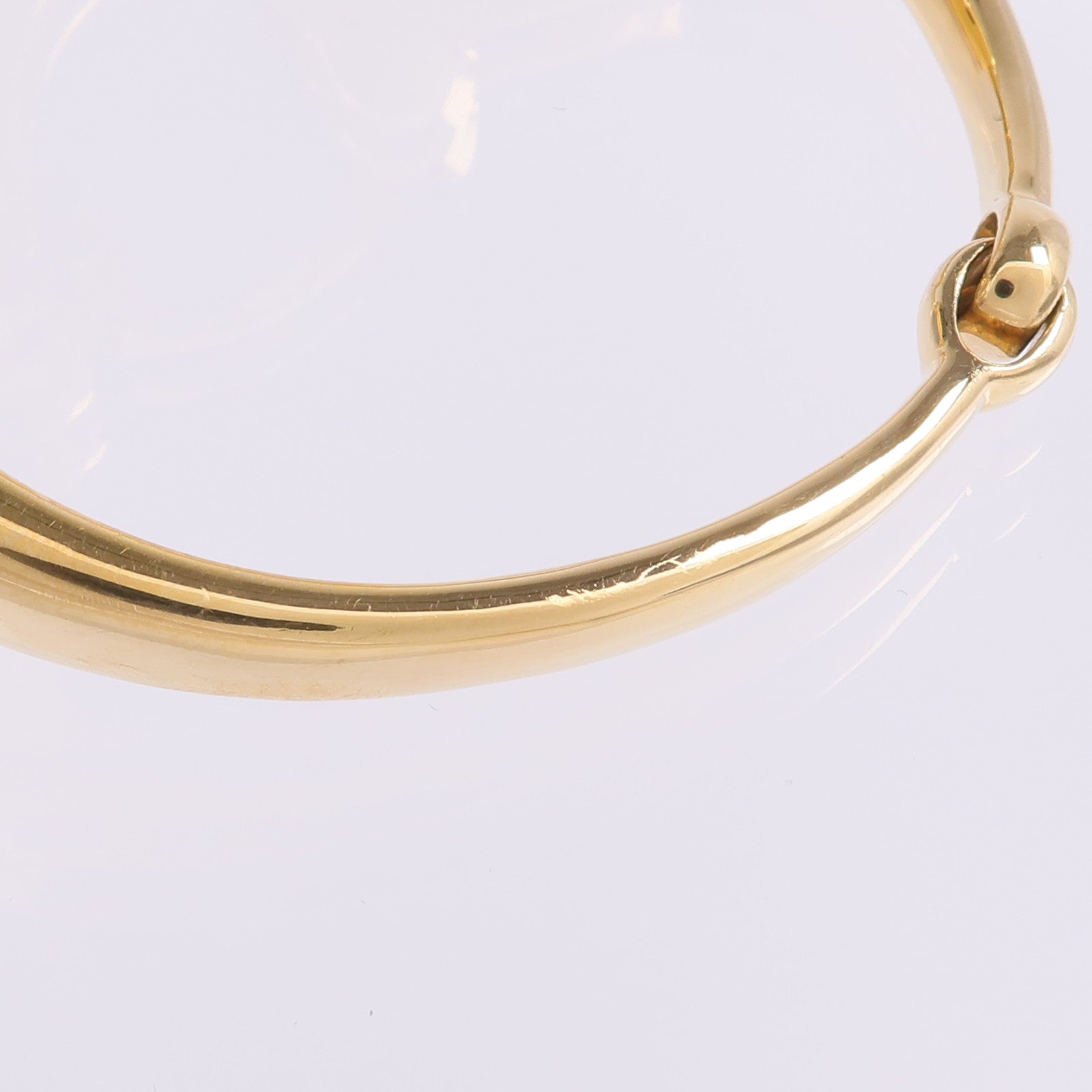 GUCCI 18K黃金Diamond Horsebit Bracelet鑽石手鐲