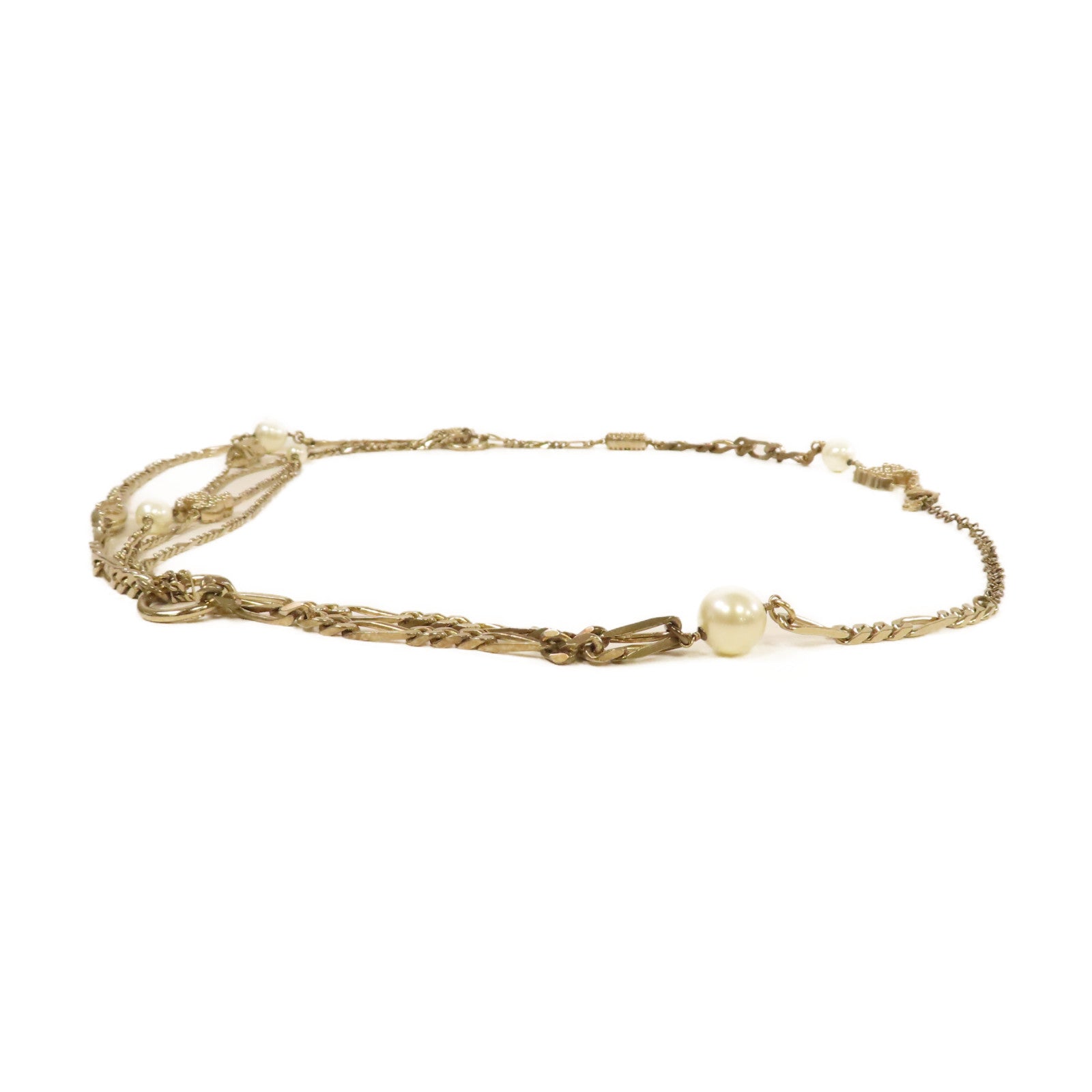 CHANEL 【激減優惠】金屬Chain Belt鏈帶腰帶金色