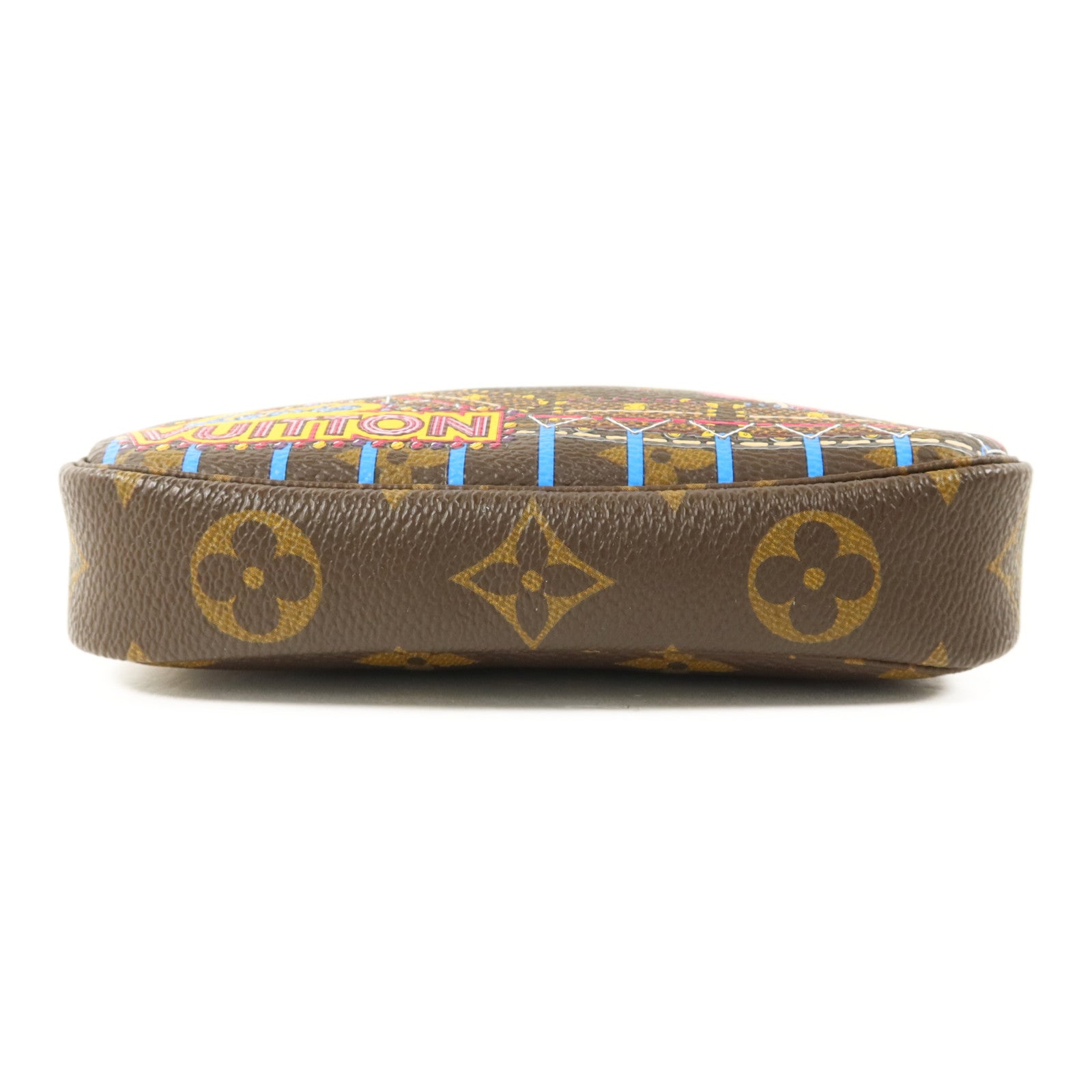 LOUIS VUITTON Monogram Mini Pochette Vivienne金扣肩背袋