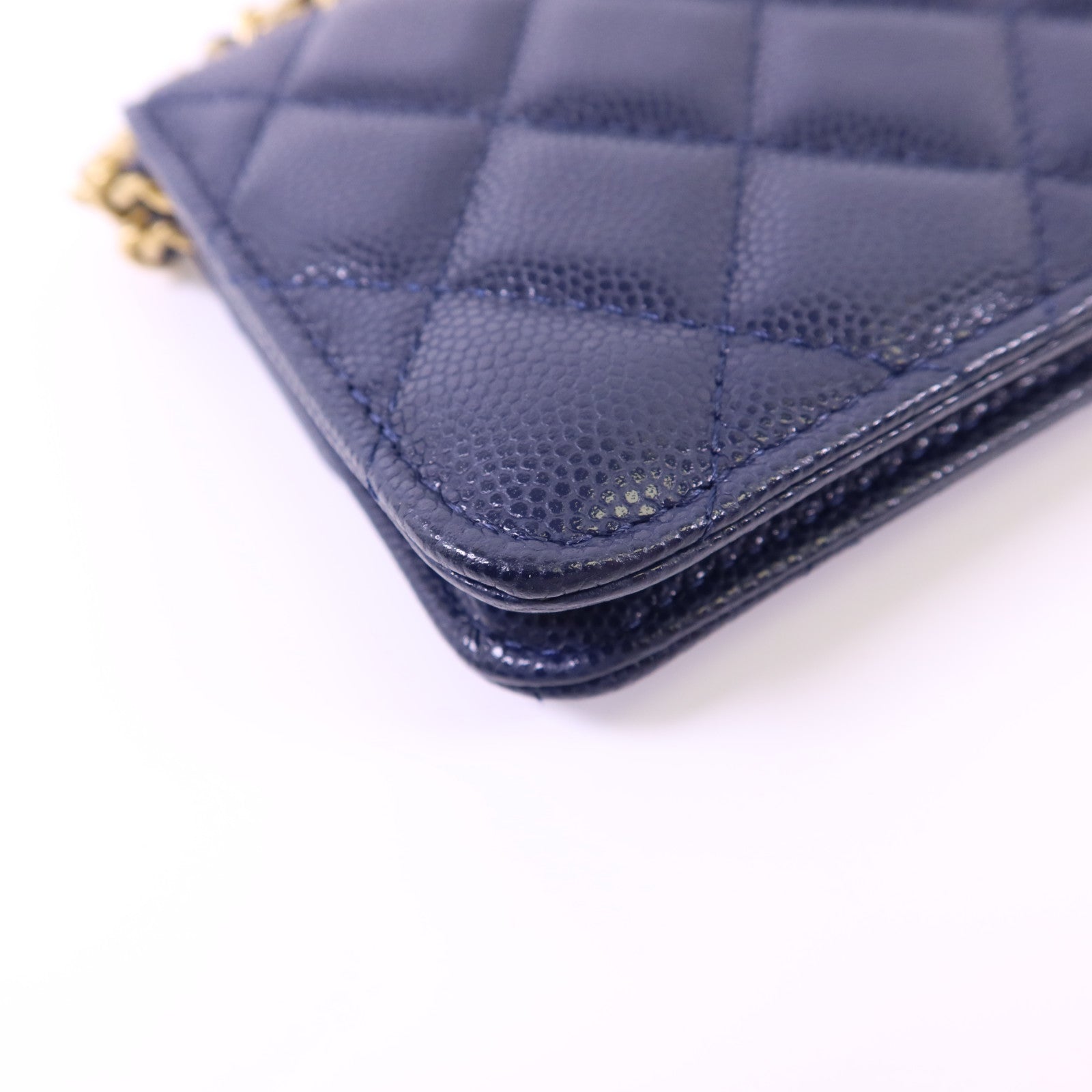 CHANEL 牛皮皮革Chain Shoulder Bag金扣鏈帶肩背袋