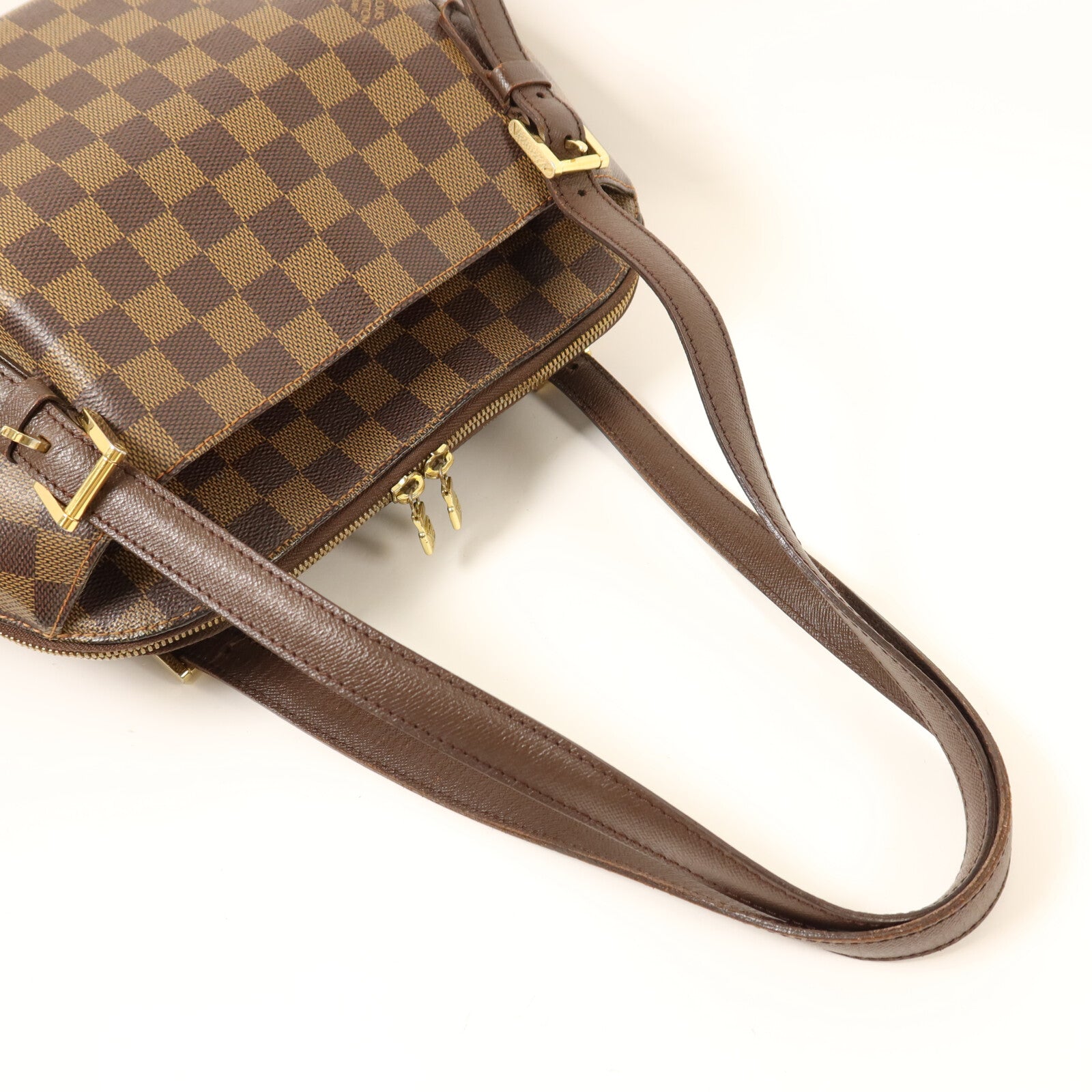 LOUIS VUITTON 【激減優惠】Damier Belem MM金扣肩背袋