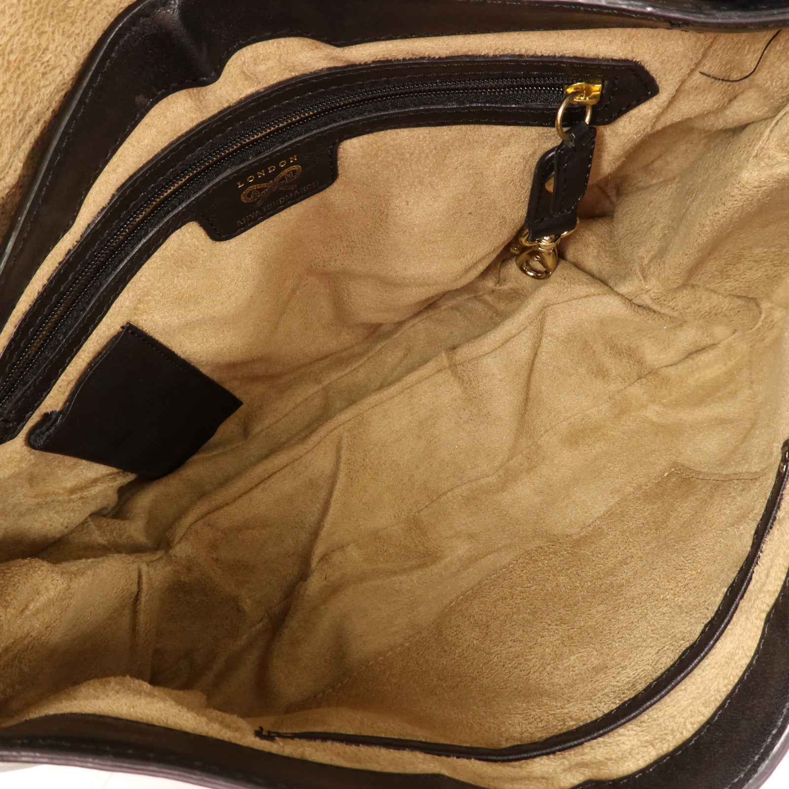 ANYA HINDMARCH 牛皮皮革Shoulder Bag金扣肩背袋