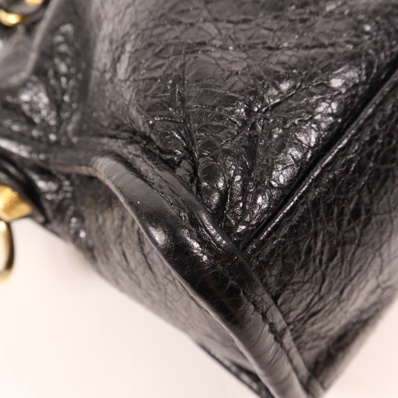 BALENCIAGA 牛皮皮革Mini City金扣手挽肩背兩用袋