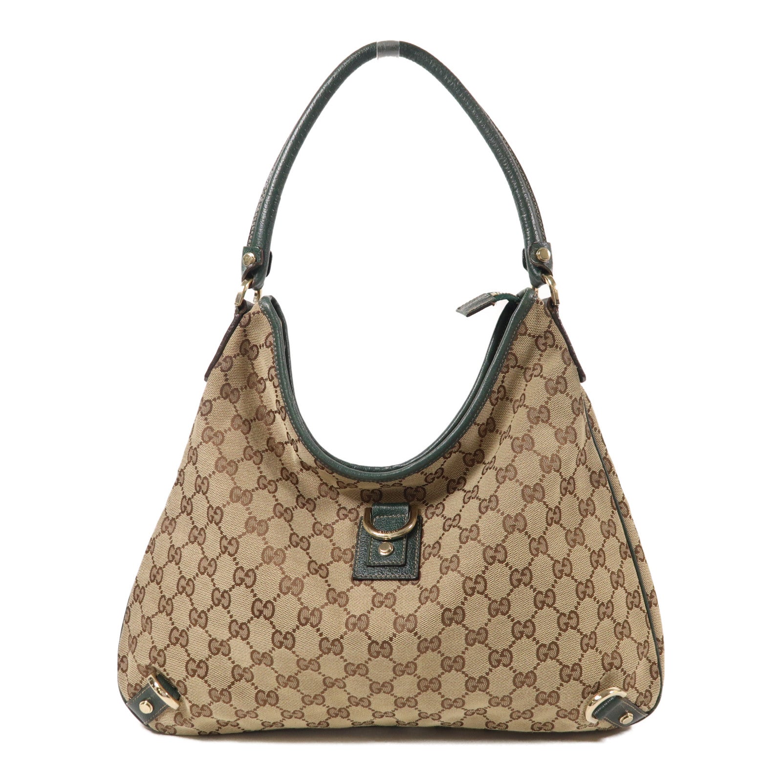 GUCCI 帆布Shoulder Bag金扣肩背袋