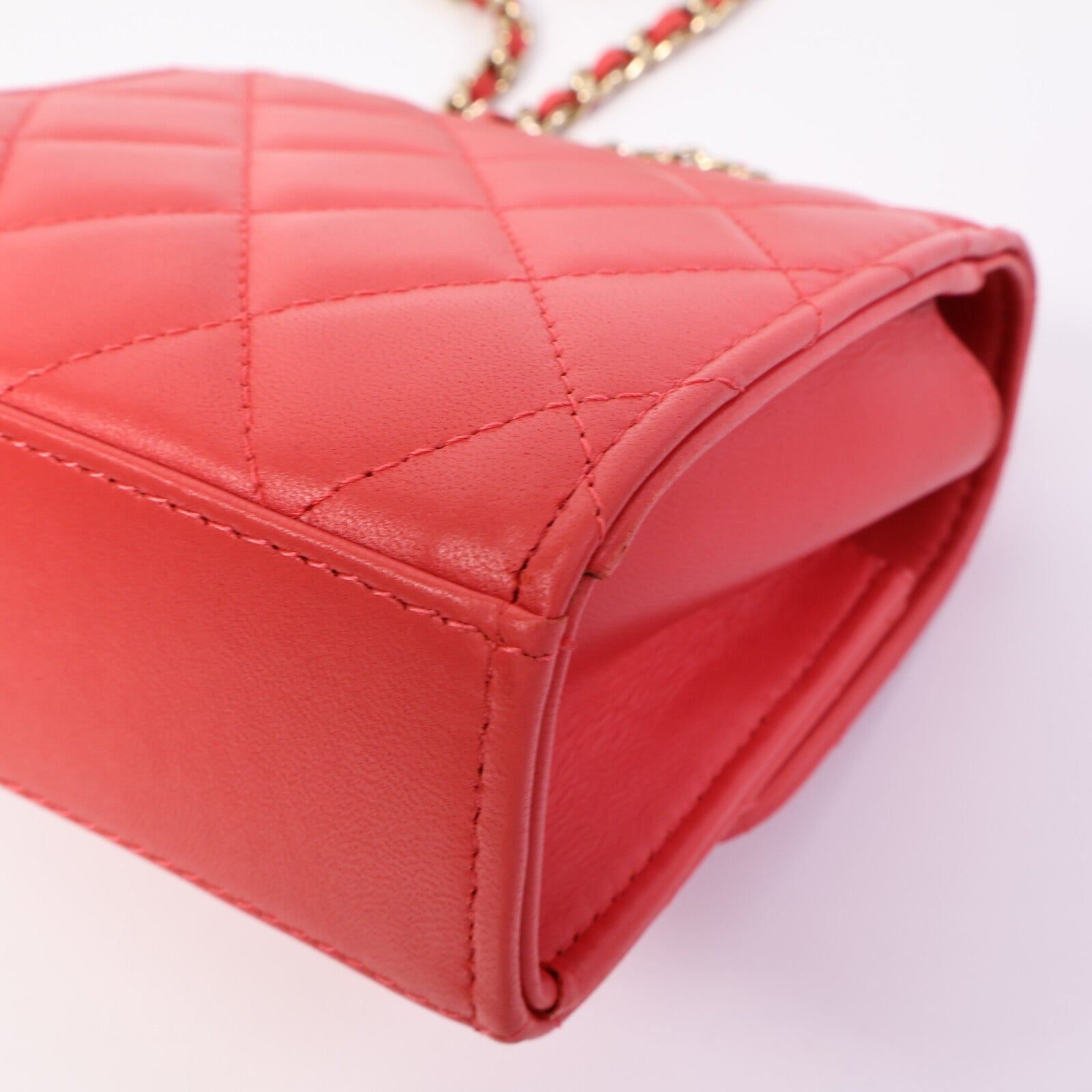 CHANEL 羊皮皮革Trendy CC Mini鏈帶肩背袋