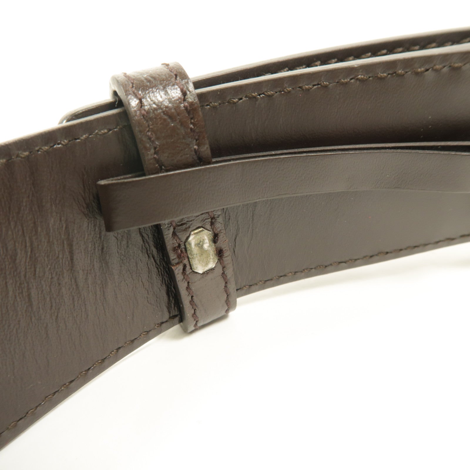 GUCCI 帆布/牛皮皮革Interlocking G Wed Belt 85cm皮帶