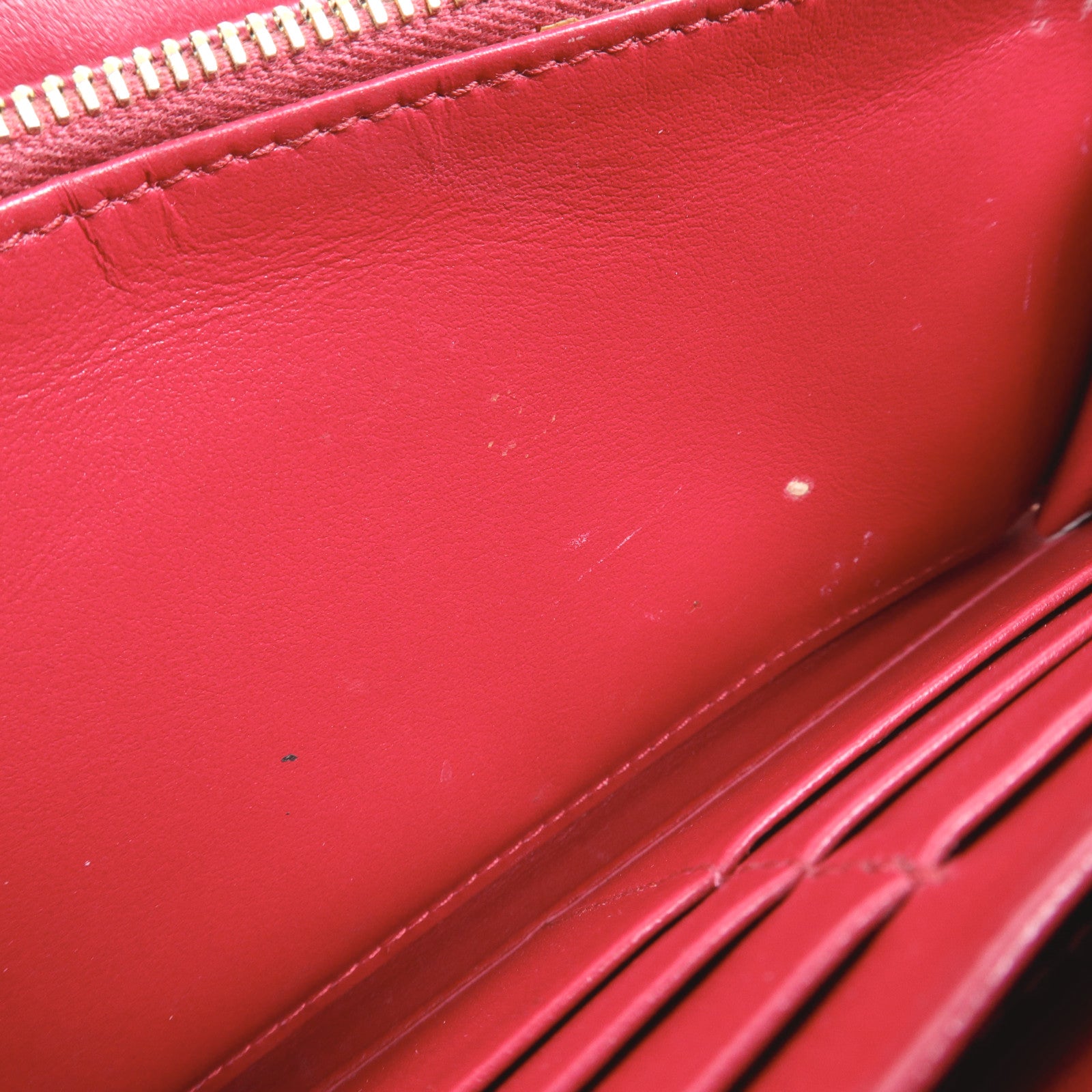 PRADA 牛皮皮革Zipper Long Wallet金扣長錢包