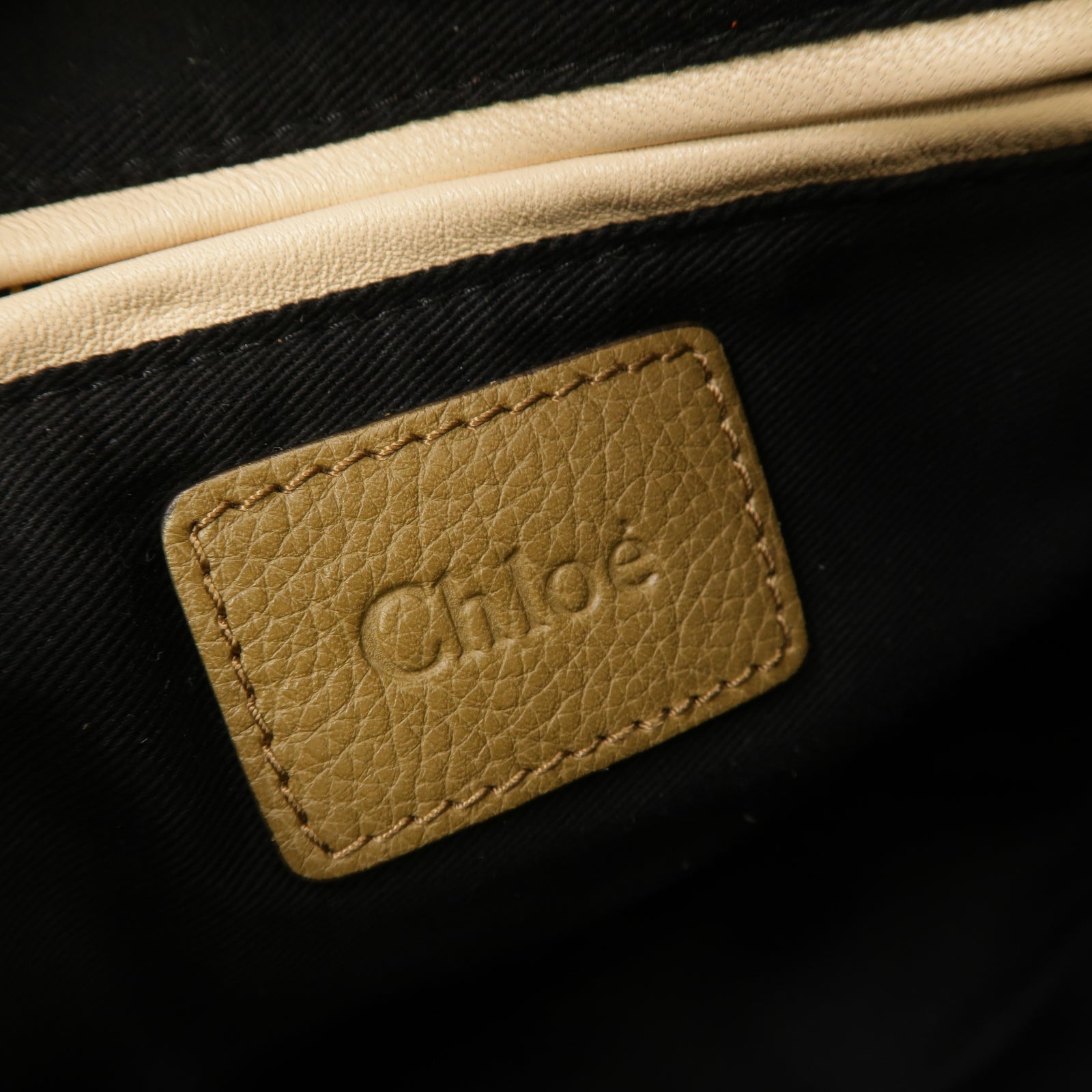 Chloe 蛇皮皮革/牛皮皮革2way Shoulder Bag金扣手挽肩背兩用袋棕色